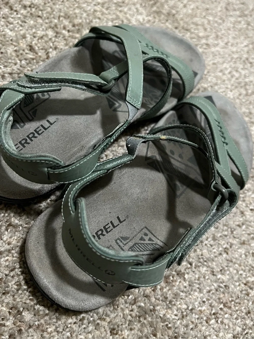 Merrell Women's Dove Crisscross Strappy Sandals in Sage Size 9 - Picture 9 of 9